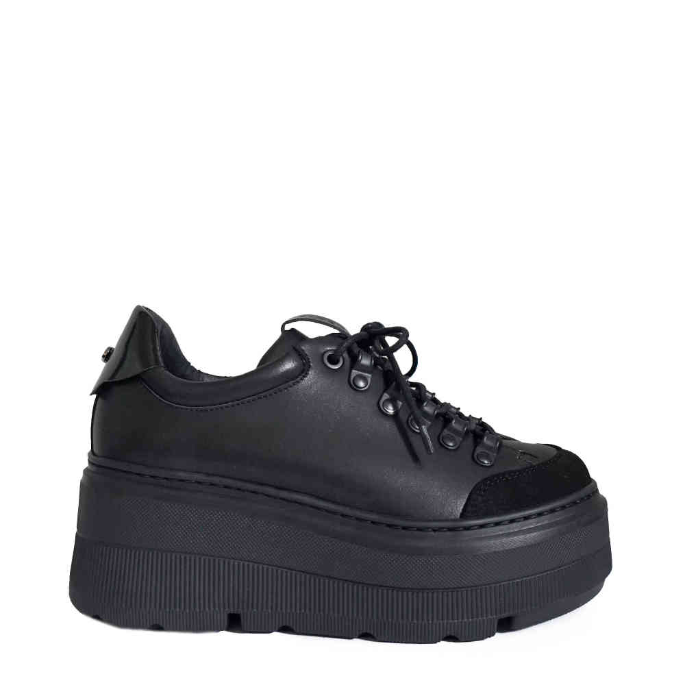 Altercore - Ray Vegan Baskets à plateforme - Noir